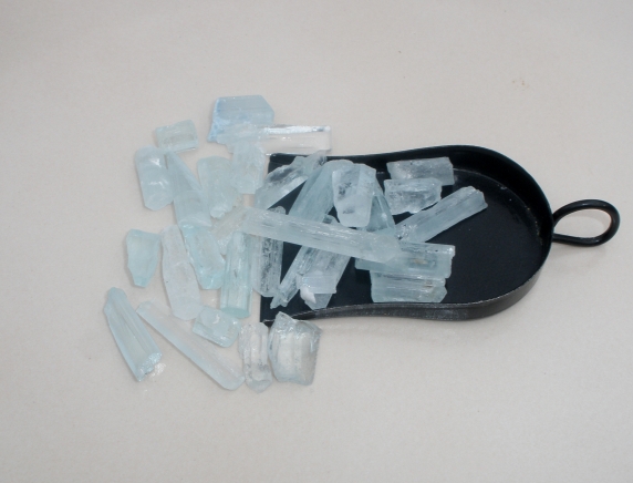 Aquamarine crystal rough gem mix parcel over 100 carats