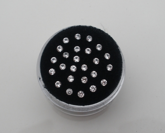 25 White Topaz Round Gems 2mm each