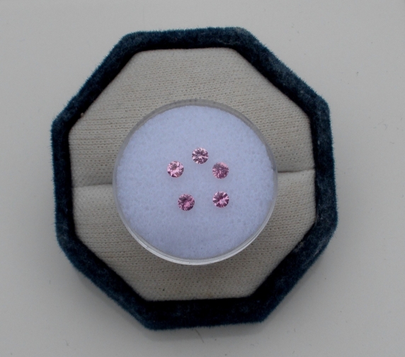 5 Pink Natural Sapphire Round Loose Faceted Gems 2.8mm