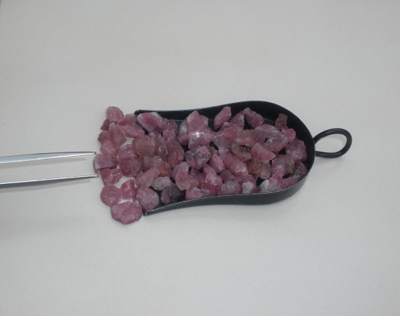 Pink Tourmaline Crystal Rough Natural Gem Parcel Lot over 50 Carats