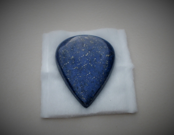 Lapis Lazuli Blue Pear Cabochon Loose Gemstone 95 Carats
