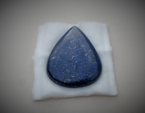 Lapis Lazuli Blue Pear Cabochon Loose Gemstone 95 Carats