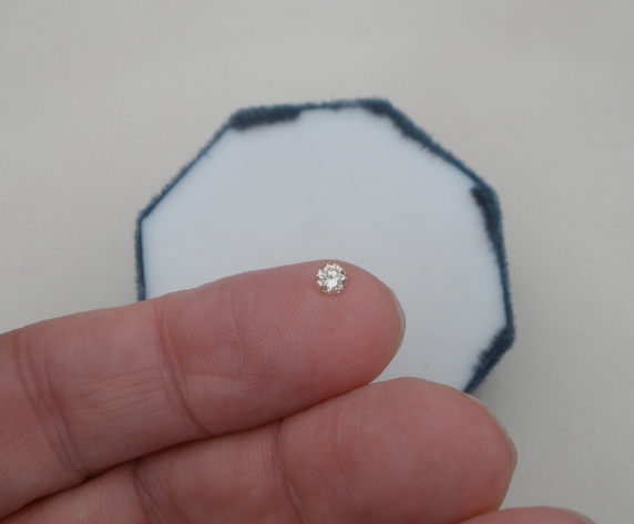 3.5mm Champagne Diamond loose round 0.17 carats