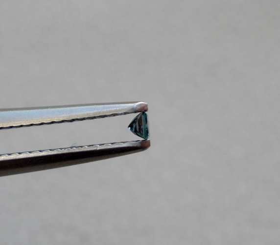 Blue princess diamond loose faceted cut sized 2mm