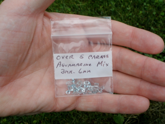 Aquamarine gem mix loose parcel over 5 carats