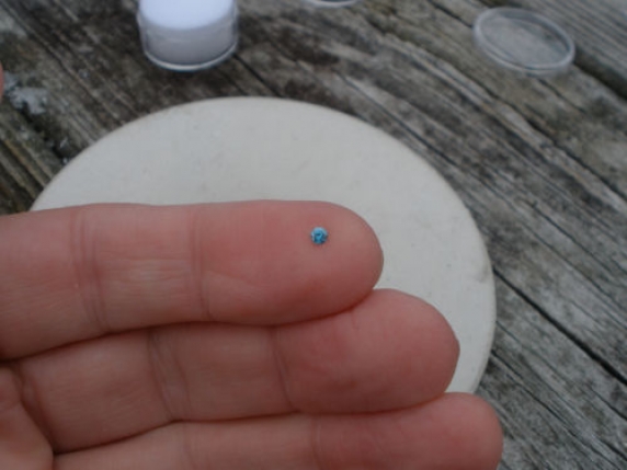 Blue diamond loose rounds 2.5mm