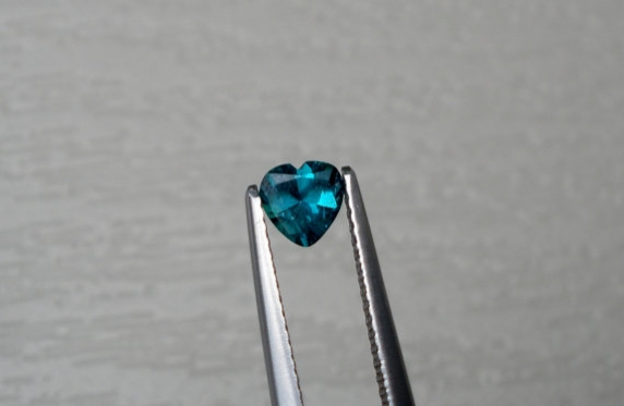 Teal Green Topaz Heart Gem 5mm