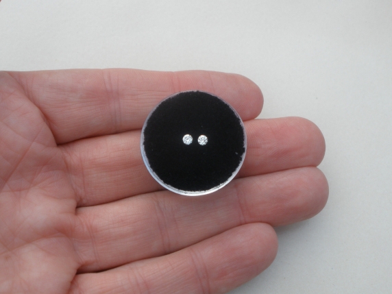 White diamond loose round pair 2.5mm each