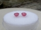 Ruby oval gem pair 5x4mm each