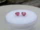 2 Ruby pear gems  6x4mm each 2 Ruby pear gems  6x4mm each