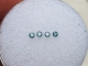 4 Blue diamond loose rounds 1.7mm each 4 Blue diamond loose rounds 1.7mm each