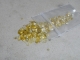 yellow diamond round loose parcel over 1/4 carats
