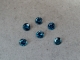 6 Blue diamond loose rounds 2.5mm each 6 Blue diamond loose rounds 2.5mm each