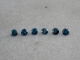6 Blue diamond loose rounds 2.5mm each 6 Blue diamond loose rounds 2.5mm each