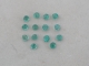 Over 1 carat Colombian emerald round gem parcel 2.5mm each