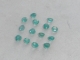 Over 1 carat Colombian emerald round gem parcel 2.5mm each