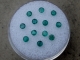 12 Colombian green emerald round loose gems 2.5mm each 12 Colombian green emerald round loose gems 2.5mm each