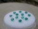 12 Colombian green emerald round loose gems 2.5mm each