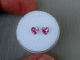 Pink topaz heart gem pair 5mm