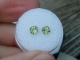 Peridot round gem pair 5mm each