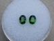 green chrome diopside oval gem pair 5x4mm each