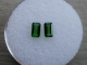 Green octagonal chrome diopside pair 5x3mm each Green octagonal chrome diopside pair 5x3mm each