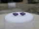 2 Loose Natural African Amethyst Square Gems 4mm Each 2 Loose Natural African Amethyst Square Gems 4mm Each