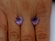 10mm Heart Shape Amethyst Gem Pair in AAA Grade 10mm Heart Shape Amethyst Gem Pair in AAA Grade