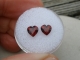 Garnet heart gem pair 6mm Garnet heart gem pair 6mm