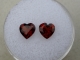 Garnet heart gem pair 6mm Garnet heart gem pair 6mm