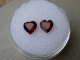 Garnet heart gem pair 6mm Garnet heart gem pair 6mm