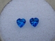 Glacier blue topaz heart gem pair 4mm Glacier blue topaz heart gem pair 4mm