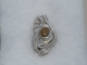Sunstone Sterling Silver Wire Wrapped Pendant