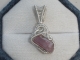 Rubellite Sterling Silver Wire Wrapped Pendant