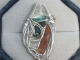 Tourmaline and Kyanite Wire Wrap Pendant