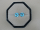 Glacier Blue Topaz Cushion Loose Faceted Natural Gem Pair 9mm each