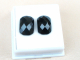 Hematite Rosecut Cushion Natural Gem Pair 14 x 10mm each