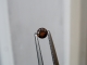 3.5mm cognac red diamond loose round 0.18 carat
