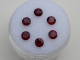 6 Garnet Round gems 4mm each 6 Garnet Round gems 4mm each