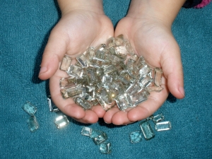 Over 100 Carats of Loose Natural Green Amethyst Gem Mix
