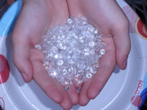 Over 100 carats of loose white topaz  gemstone mix