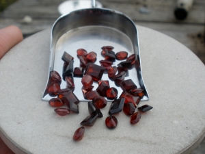 Over 25 Carats of Loose Natural Red Garnet Gem Mix