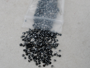 Over 1 Carat Natural Black Diamonds 1.5mm each AAA Rated