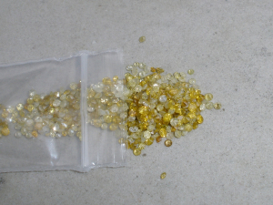 1.5mm Yellow Natural Diamonds 1 Carat Parcel Lot