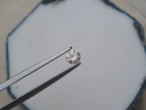 4mm Champagne Natural Diamond Loose Faceted Round SI Quality