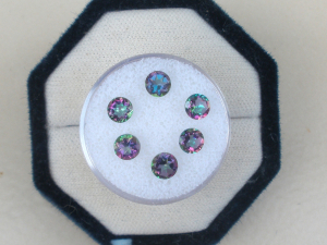 6 Rainbow Mystic Topaz Round Gems 5mm Each AAA