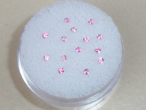 14 Pink Sapphire Round Natural Gems 1.5mm Each Top Quality
