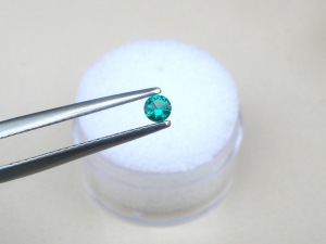 3mm Emerald round loose faceted gem