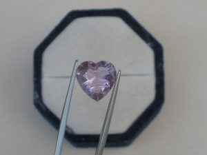 Amethyst Heart Laser Cut Loose Faceted Natural Gem 12mm