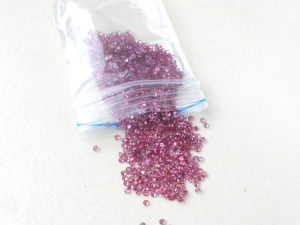 Over 1 Carat Pink Garnet Round Loose Faceted Natural Gem Parcel 1.5mm each
